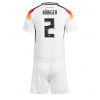 Baby Fußballbekleidung Deutschland Antonio Rudiger #2 Heimtrikot EM 2024 Kurzarm (+ kurze hosen)